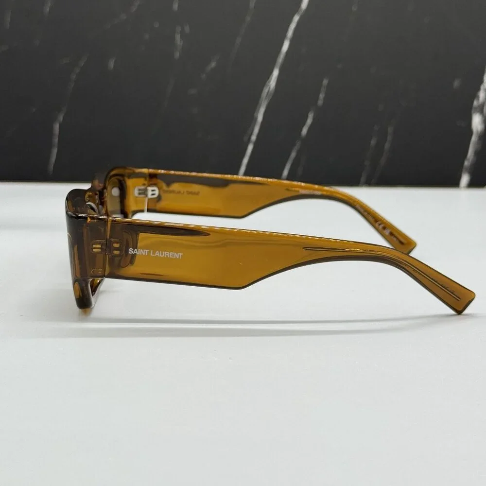 NEW SAINT LAURENT SUNGLASSES BROWN UNISEX EYEWEAR SAINT LAURENT SL713 003